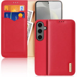Dux Ducis Hivo case with flap and RFID blocker for Samsung Galaxy S24+ - red - (Dux Ducis Hivo Samsung S24 Plus Red)