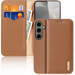 Dux Ducis Hivo case with flap and RFID blocker for Samsung Galaxy S24 - brown - (Dux Ducis Hivo Samsung S24 Brown)