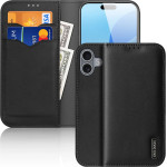 Dux Ducis Hivo iPhone 16 Case with Flip and RFID Protection - Black - (DUX DUCIS Hivo Apple iPhone 16 Black)