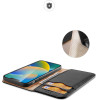 Dux Ducis Hivo Leather Flip Cover Genuine Leather Wallet for Cards and Documents iPhone 14 Plus Black - (Dux Ducis Hivo Apple iPhone 14 Plus Black)