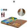 Dux Ducis Hivo Leather Flip Cover Genuine Leather Wallet for Cards and Documents iPhone 14 Pro Max Brown - (Dux Ducis Hivo Apple iPhone 14 Pro Max Brown)