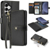 Dux Ducis Lawa Leather Case for Samsung Galaxy S25+ with Detachable Magnetic Wallet - Black - (SS S25 Plus Lawa Black)