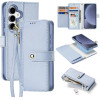 Dux Ducis Lawa Leather Case for Samsung Galaxy S25+ with Detachable Magnetic Wallet - Blue - (SS S25 Plus Lawa Light Blue)