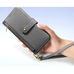 Dux Ducis Lawa Leather Case for Samsung Galaxy S25+ with Detachable Magnetic Wallet - Gray - (SS S25 Plus Lawa Grey)