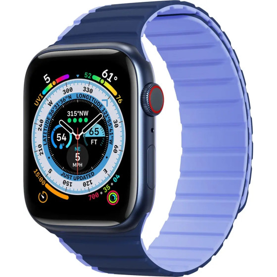 Dux Ducis Magnetic Apple Watch SE, 9, 8, 7, 6, 5, 4, 3, 2, 1 (41, 40, 38 mm) Strap (LD Version) - blue - (Dux Ducis Strap (LD Version) Apple Apple Watch 38/40/41MM Blue)
