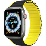 Dux Ducis Magnetic Apple Watch SE, 9, 8, 7, 6, 5, 4, 3, 2, 1 (41, 40, 38 mm) Strap (LD Version) - black and yellow - (Dux Ducis Strap (LD Version) Apple Apple Watch 38/40/41MM BlackYellow)