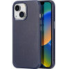 Dux Ducis Naples case for iPhone 14 Plus magnetic leather case MagSafe blue - (Dux Ducis Naples Apple iPhone 14 Plus Blue)
