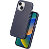 Dux Ducis Naples case for iPhone 14 Plus magnetic leather case MagSafe blue - (Dux Ducis Naples Apple iPhone 14 Plus Blue)