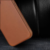 Dux Ducis Naples iPhone 14 Plus case magnetic leather MagSafe case brown - (Dux Ducis Naples Apple iPhone 14 Plus Brown)