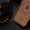 Dux Ducis Naples iPhone 14 Plus case magnetic leather MagSafe case brown - (Dux Ducis Naples Apple iPhone 14 Plus Brown)
