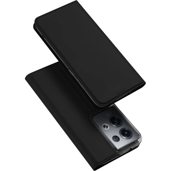 Dux Ducis Skin Pro case for Oppo Reno 8 Pro flip cover card wallet stand black - (Dux Ducis Skin Pro OPPO Reno8 Pro 5G Black)