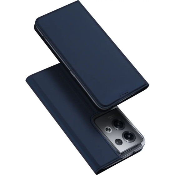 Dux Ducis Skin Pro case for Oppo Reno 8 Pro flip cover card wallet stand blue - (Dux Ducis Skin Pro OPPO Reno8 Pro 5G Blue)