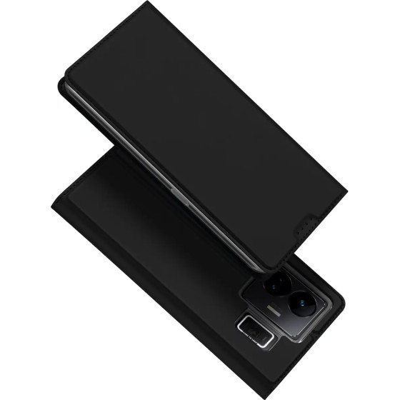 Dux Ducis Skin Pro Case For Realme GT Neo 5 / Realme GT3 Flip Cover Card Wallet Stand Black - (Dux Ducis Skin Pro OPPO Realme GT3/GT Neo 5 Black)