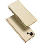 Dux Ducis Skin Pro Case for Xiaomi Poco C40 Flip Card Wallet Stand Gold - (Dux Ducis Skin Pro Xiaomi Poco C40 Gold)