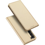 Dux Ducis Skin Pro Case for Samsung Galaxy S23+ Flip Card Wallet Stand Gold - (Dux Ducis Skin Pro Samsung S23 Plus 5G Gold)