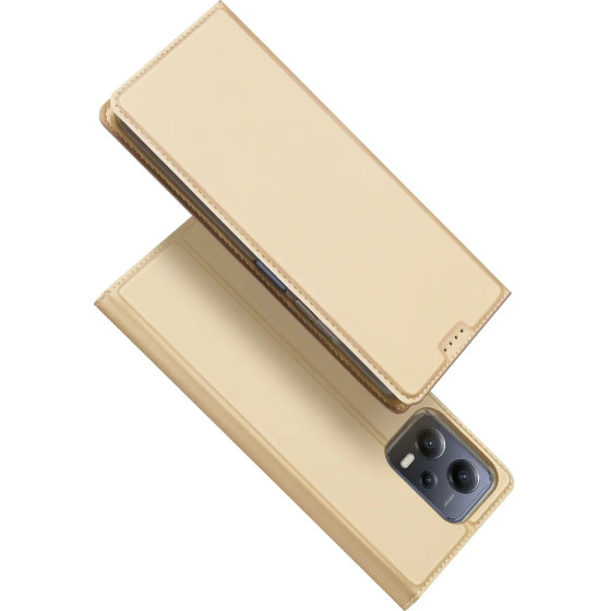 Dux Ducis Skin Pro Case For Xiaomi Redmi Note 12 Pro / Poco X5 Pro 5G Cover Flip Card Wallet Stand Gold - (Dux Ducis Skin Pro Xiaomi Redmi Note 12 Pro 5G/Poco X5 Pro 5G Gold)