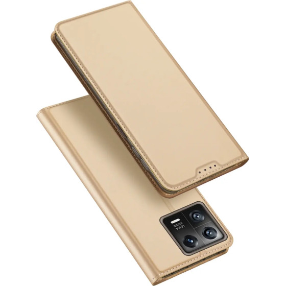 Dux Ducis Skin Pro Case Xiaomi 13 Flip Card Wallet Gold Stand - (Dux Ducis Skin Pro Xiaomi 13 Gold)