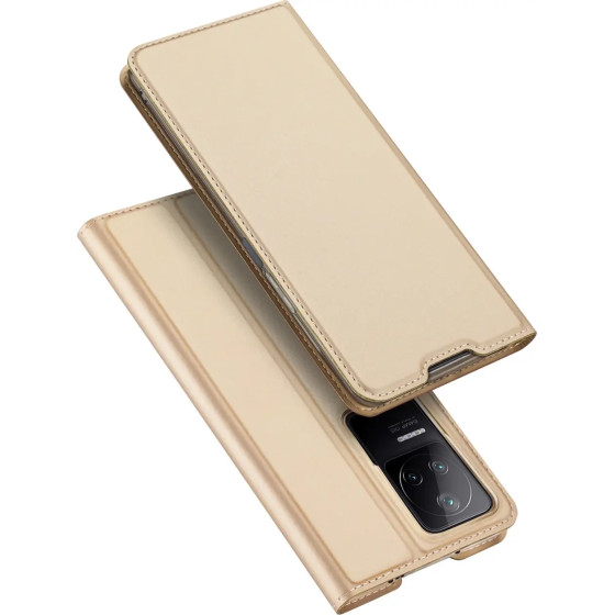 Dux Ducis Skin Pro Holster Cover Flip Cover for Xiaomi Poco F4 5G gold - (Dux Ducis Skin Pro Xiaomi Poco F4 5G Gold)