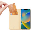 Dux Ducis Skin Pro Holster Flip Cover for iPhone 14 Plus gold - (Dux Ducis Skin Pro Apple iPhone 14 Plus(6.7'') Gold)