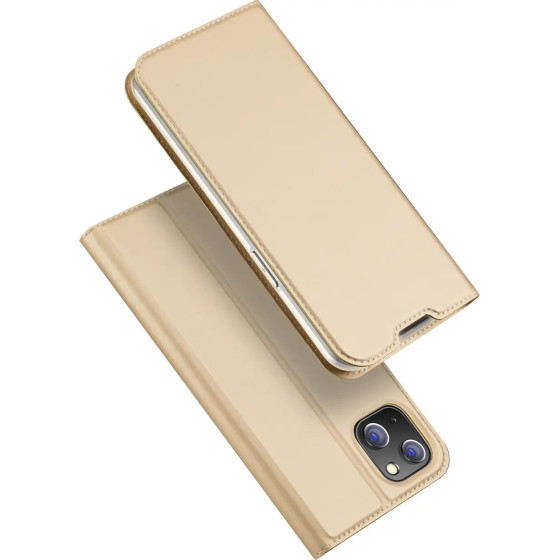 Dux Ducis Skin Pro Holster Flip Cover for iPhone 14 Plus gold - (Dux Ducis Skin Pro Apple iPhone 14 Plus(6.7'') Gold)