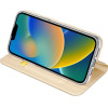 Dux Ducis Skin Pro Holster Flip Cover for iPhone 14 Plus gold - (Dux Ducis Skin Pro Apple iPhone 14 Plus(6.7'') Gold)
