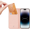 Dux Ducis Skin Pro Wallet Case for iPhone 15 Pro Max - Pink - (Dux Ducis Skin Pro Apple iPhone 15 Pro Max Rose)