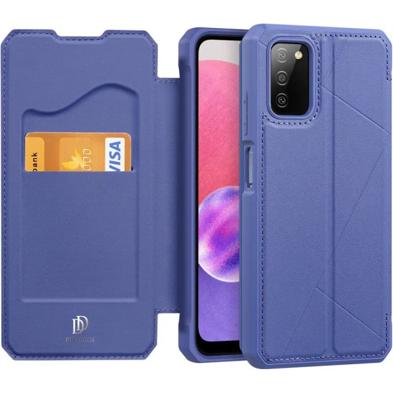 Dux Ducis Skin X Bookcase type case for Samsung Galaxy A03s blue - (DUX DUCIS Skin X Samsung A03S (166.5mm) Blue)