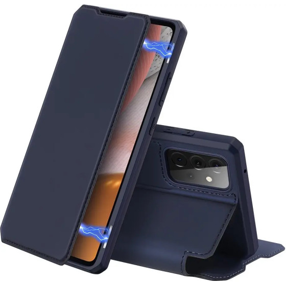 Dux Ducis Skin X Bookcase type case for Samsung Galaxy A72 4G blue - (Dux Ducis Skin X Samsung Galaxy A72 5G Blue)