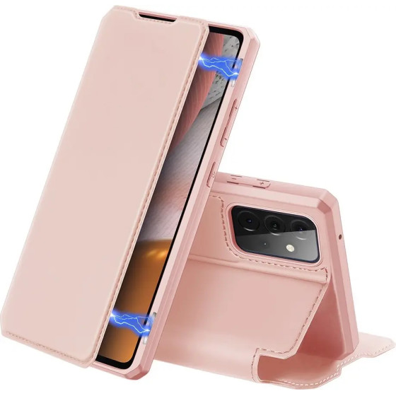 Dux Ducis Skin X Bookcase type case for Samsung Galaxy A72 4G pink - (Dux Ducis Skin X Samsung Galaxy A72 5G Pink)