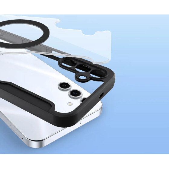Dux Ducis Skin X Pro case for Samsung Galaxy S25+ with MagSafe and wallet - black - (SS S25 Plus Skin X Pro Black)