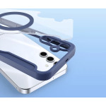 Dux Ducis Skin X Pro case for Samsung Galaxy S25+ with MagSafe and wallet - blue - (SS S25 Plus Skin X Pro Blue)