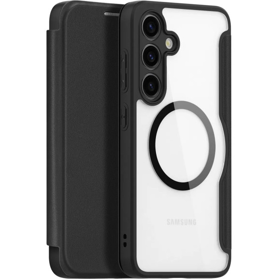 Dux Ducis Skin X Pro case for Samsung S24 with magnetic ring and flap - black - (Dux Ducis Skin X Pro Samsung S24 Black)
