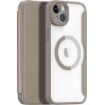 Dux Ducis Skin X Pro case iPhone 14 Plus MagSafe magnetic flip case beige - (Dux Ducis Skin X Pro Apple iPhone 14 Plus (6.7) Beige)