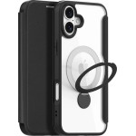 Dux Ducis Skin X Pro iPhone 16 Case with MagSafe, Flip and Stand - Black - (DUX DUCIS SKin X Pro?with Magnetic Stand?Apple iPhone 16 Black)