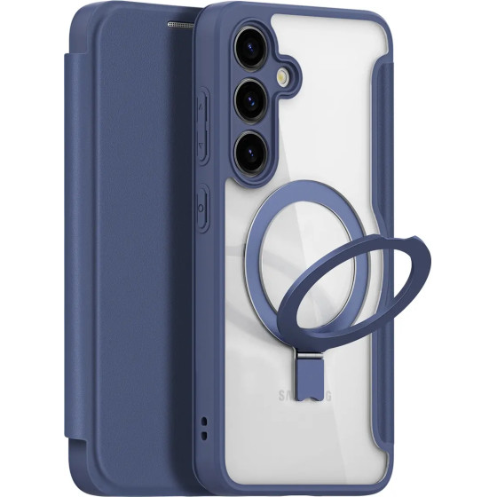 Dux Ducis Skin X Pro case with magnetic ring/stand for Samsung S24+ - blue - (Dux Ducis Skin X Pro with Magnetic Stand Samsung S24 Plus Blue)