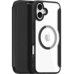 Dux Ducis Skin X Pro iPhone 16 Plus Case with MagSafe and Flip Cover - Black - (DUX DUCIS SKin X Pro Apple iPhone 16 Plus Black)