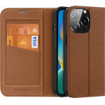 Dux Ducis Skin X2 case for iPhone 14 Pro case with magnetic flap brown - (Dux Ducis Skin X2 Apple iPhone 14 Pro (6.1) Brown)
