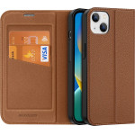 Dux Ducis Skin X2 case for iPhone 14 Plus case with magnetic flap brown - (Dux Ducis Skin X2 Apple iPhone 14 Plus (6.7) Brown)