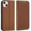 Dux Ducis Skin X2 case for iPhone 14 Plus case with magnetic flap brown - (Dux Ducis Skin X2 Apple iPhone 14 Plus (6.7) Brown)