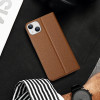 Dux Ducis Skin X2 case for iPhone 14 Plus case with magnetic flap brown - (Dux Ducis Skin X2 Apple iPhone 14 Plus (6.7) Brown)