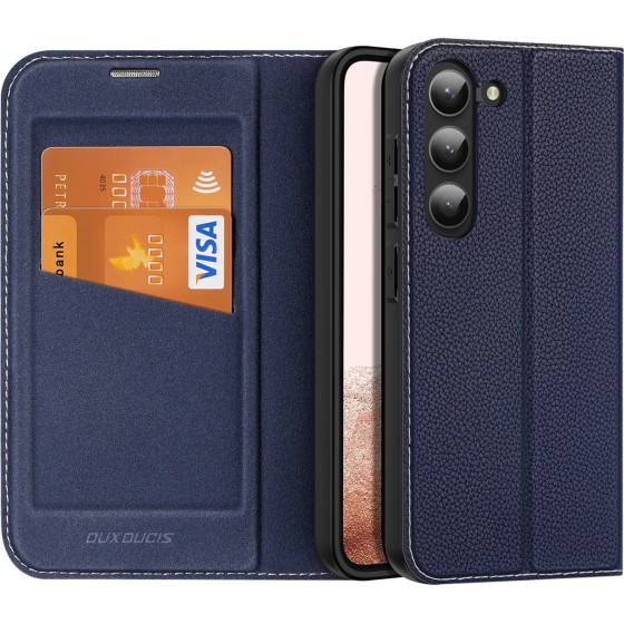 Dux Ducis Skin X2 case Samsung Galaxy S23+ flip case wallet stand blue - (Dux Ducis Skin X2 Samsung S23 Plus Blue)