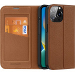 Dux Ducis Skin X2 case for iPhone 14 Pro Max case with magnetic flap brown - (Dux Ducis Skin X2 Apple iPhone 14 Pro Max (6.7) Brown)
