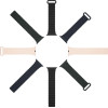 Dux Ducis Strap (Armor Version) Apple Watch SE Strap, 9, 8, 7, 6, 5, 4, 3, 2, 1 (41, 40, 38 mm) Silicone Magnetic Band Bracelet Black/Orange - (Dux Ducis Apple Watch Strap (Armor Version) 38MM/40MM/41MM BlackOrange)