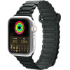 Dux Ducis Strap (Armor Version) strap Apple Watch Ultra, SE, 9, 8, 7, 6, 5, 4, 3, 2, 1 (49, 45, 44, 42 mm) silicone magnetic strap bracelet green - (Dux Ducis Apple Watch Strap (Armor Version) 42MM/44MM/45MM Green)