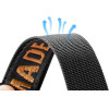 Dux Ducis Strap (Outdoor Version) Apple Watch Ultra Strap, SE, 9, 8, 7, 6, 5, 4, 3, 2, 1 (49, 45, 44, 42 mm) Nylon Band Bracelet Black and Orange - (Dux Ducis Apple Watch Strap (Outdoor Version) 42MM/44MM/45MM BlackOrange)