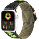Dux Ducis Strap (Outdoor Version) Apple Watch Ultra Strap, SE, 9, 8, 7, 6, 5, 4, 3, 2, 1 (49, 45, 44, 42 mm) Nylon Band Bracelet Black/Green - (Dux Ducis Apple Watch Strap (Outdoor Version) 42MM/44MM/45MM BlackGreen)