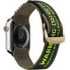 Dux Ducis Strap (Outdoor Version) Apple Watch Ultra Strap, SE, 9, 8, 7, 6, 5, 4, 3, 2, 1 (49, 45, 44, 42 mm) Nylon Band Bracelet Black/Green - (Dux Ducis Apple Watch Strap (Outdoor Version) 42MM/44MM/45MM BlackGreen)