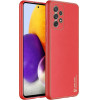 Dux Ducis Yolo elegant case made of soft TPU and PU leather for Samsung Galaxy A72 4G red - (Dux Ducis Yolo Samsung Galaxy A72 4G/5G Red)