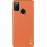Dux Ducis Yolo elegant case made of soft TPU and PU leather for Samsung Galaxy M30s orange - (DUX DUCIS YOLO Samsung M21/M30S orange)