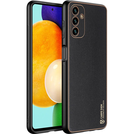 Dux Ducis Yolo elegant cover made of ecological leather for Samsung Galaxy A13 5G black - (Dux Ducis Yolo Samsung A13 5G Black)
